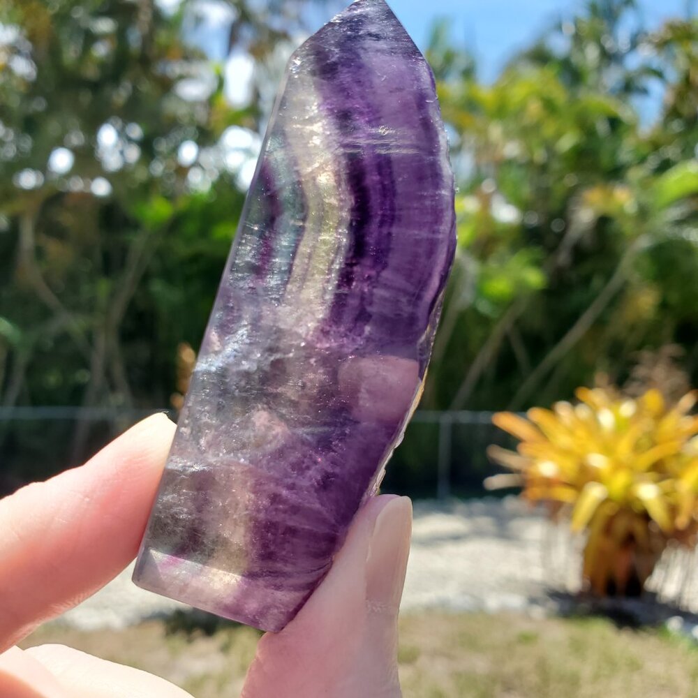 Fluorite Slice (F314) - Picture 3 of 4